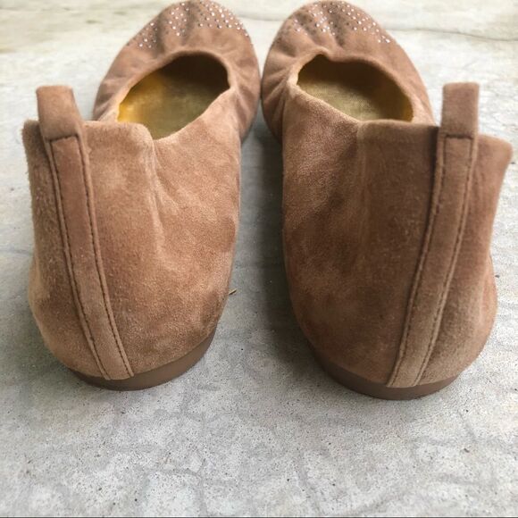J Crew CeCe studded suede flats shoes brown 10 - Picture 5 of 6